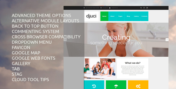 Djuci — Web Design Agency Joomla Template