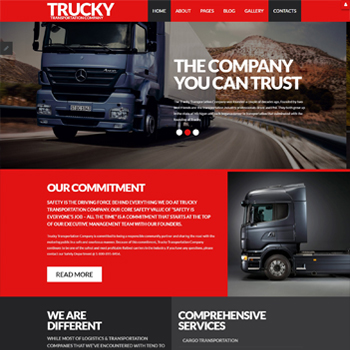 Trucky — Transportation Responsive Joomla Template