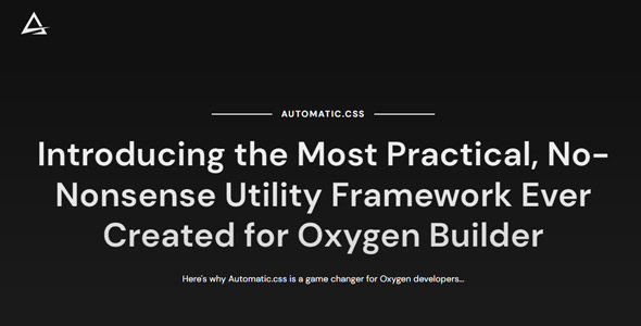 Automatic CSS For Oxygen Builder