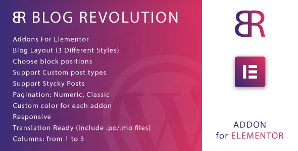 Blog Revolution for Elementor WordPress Plugin
