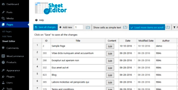 WP Sheet Editor User Profile Pro