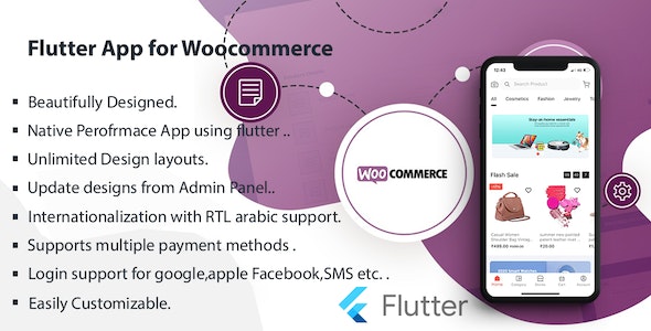 Flutter Multivendor Mobile app for WooCommerce