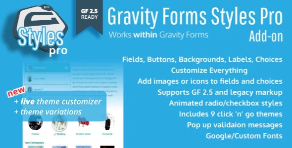Gravity Forms Styles Pro Add-on By Warplord