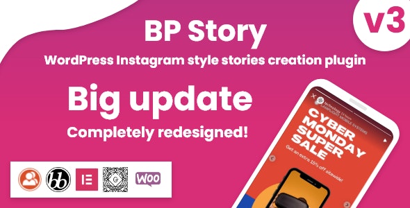 Instagram style stories for WordPress