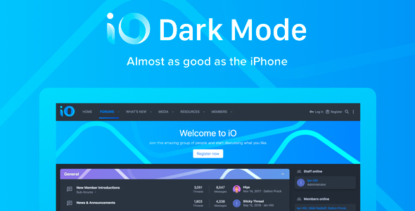 iO Dark Mode