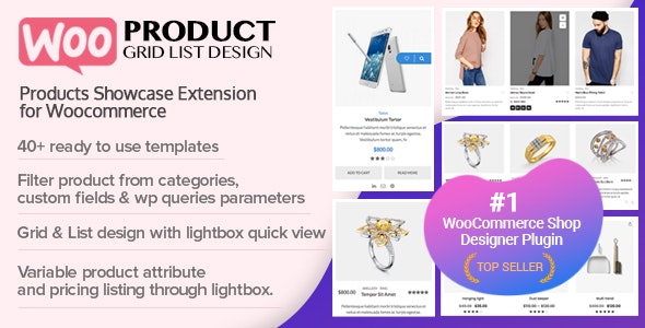 WOO Product Grid List Design