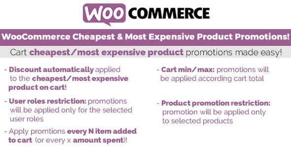 WooCommerce Cheapest & Most Expensive Product Promotions!