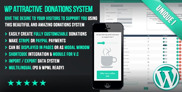 WP Attractive Donations System