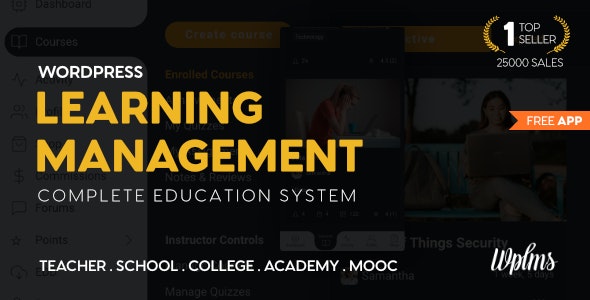 WPLMS Learning Management System for WordPress, Educations Theme