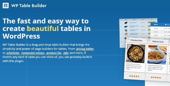 WP Table Builder Pro