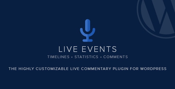 Live Events WordPress Plugin