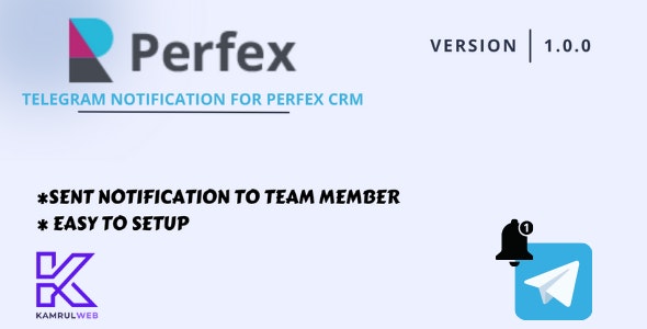 Telegram Notification Module For Perfex CRM