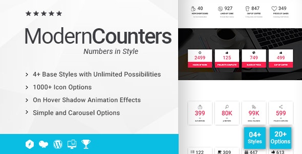 Modern Counters Addon for WPBakery Page Builder