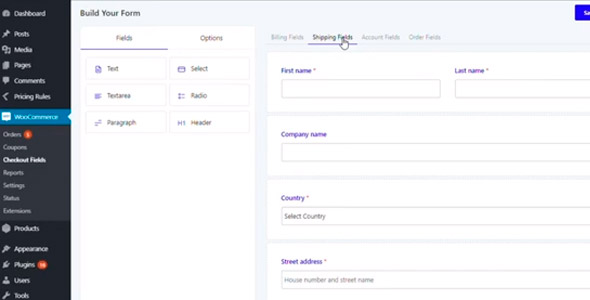 WooCommerce Checkout Field Editor and Manager