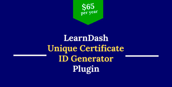 LearnDash Certificate Verification Unique ID Generator Plugin
