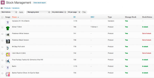 WooCommerce Bulk Stock Management