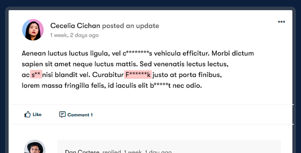 BuddyPress Profanity